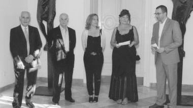 L’inaugurazione della mostra, al centro Ugo Poli e Federica Fratoni