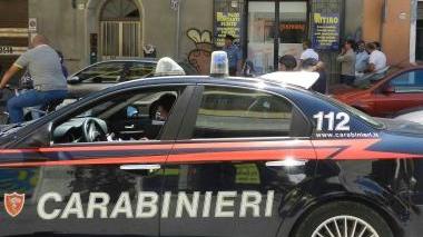 Una gazzella dei carabinieri durante un intervento