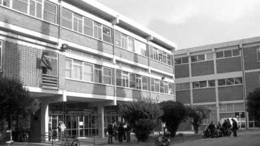 Il cortile dell’Istituto Magistrale