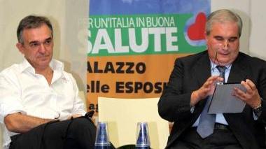Enrico Rossi (a sinistra) e Fioroni