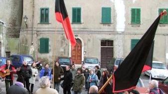 Manifestazione del gruppo anarchico per celebrare il centenario della morte di Pietro Gori