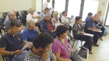 Un momento dell’assemblea dei commercianti