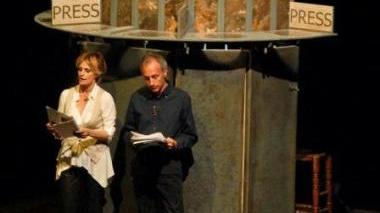 Travaglio e Isabella Ferrari sulla scena