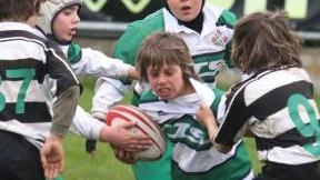 Un’azione di gioco dei piccoli della squadra del Gispi Prato