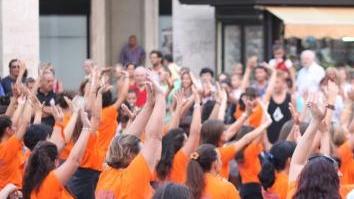 <b>FLASH MOB.</b> Con l’Accademia dello Spettacolo