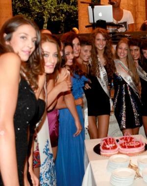 Alcune delle miss a Montecatini