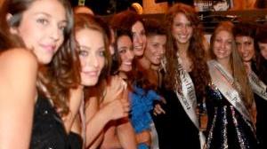Alcune delle miss a Montecatini