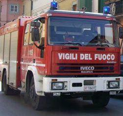 I vigili del fuoco di Cascina 