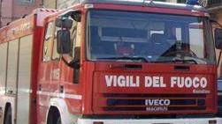 I vigili del fuoco di Cascina