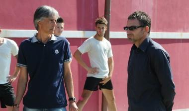 Il socio-dirigente accompagnatore Moreno Micheloni con il direttore dellarea tecnica Bruno Russo 