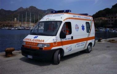 Un mezzo di pronto soccorso 