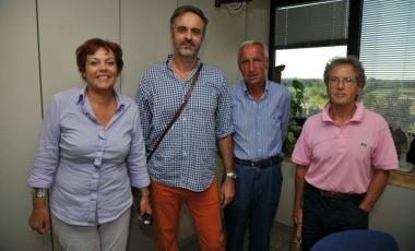 Da sinistra Mazzi, Benvenuti, Lessi e Gentilini del circolo di LG 