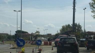 La zona del cantiere