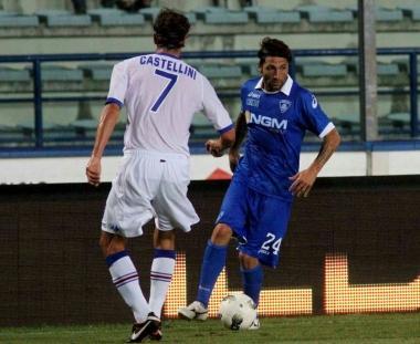 Antonio Busc&eacute; controllato dal doriano Castellini 