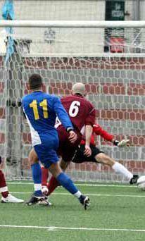 Un match di calcio 