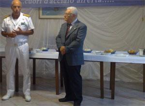 Il saluto dell'ammiraglio Rosati, Cavodragone nuovo comandante