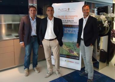 <b>A MILANO. </b>Un momento della presentazione di Maremma Food Shire        
