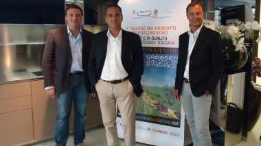 <b>A MILANO. </b>Un momento della presentazione di Maremma Food Shire