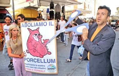 Uniniziativa dellIdv per labolizione della legge elettorale 