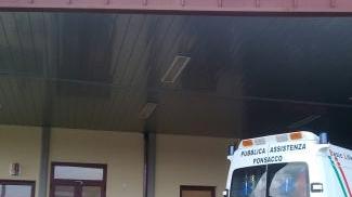 L’entrata del pronto soccorso dell’ospedale “Lotti” dove lavorava l’infermiera
