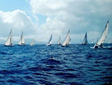Un momento della regata     