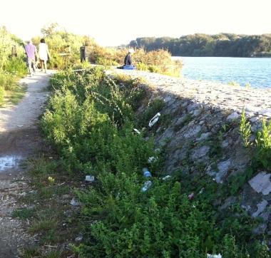 <b>SERCHIO. </b>La pista ciclabile 