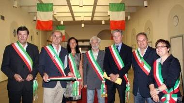 Da sinistra Martini, Cecconi, Bugetti, Cirri, Borchi, Lorenzini, Marchi