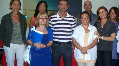 Studenti e insegnanti ieri in municipio