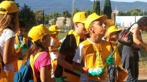 <b>PULIZIA.</b> I partecipanti