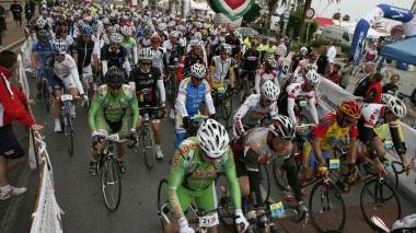 Una gara ciclistica amatoriale