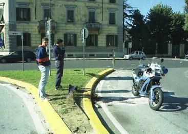 Il luogo dellincidente occorso a Nuti 