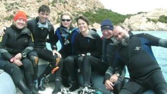 <b>SUBACQUEA. </b>Gorgona Club al lavoro