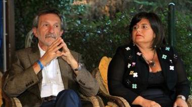 Giuseppe Bellandi e Roberta Marchi alla festa del Pdl