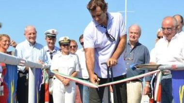 <b>IL CAMPIONE.</b> Alex Zanardi inaugura la piattaforma