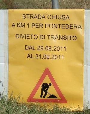Il cartello con la data sbagliata 