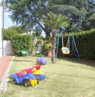 Il giardino di un asilo nido domiciliare  