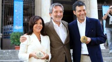Mirigliani e Frizzi con le borchie e la conferenza all’Excelsior