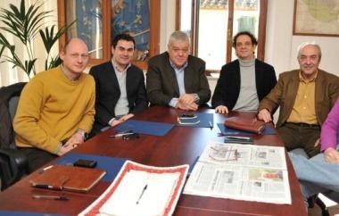 Da sinistra Lucchesi, Burchianti, Pellegrini, Gruppelli e Fontanelli 