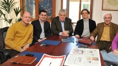Da sinistra Lucchesi, Burchianti, Pellegrini, Gruppelli e Fontanelli