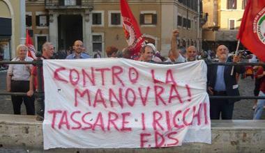 Firme per la Patrimoniale con la Federazione della sinistra
