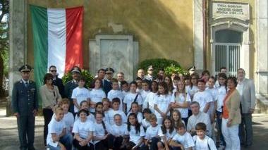 Giovani protagonisti della cerimonia a Bergiola