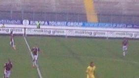 Un’azione del match