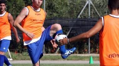 Rocchi, autore di una doppietta ieri nel prestigioso blitz compiuto dal Borgo, durante il riscaldamento