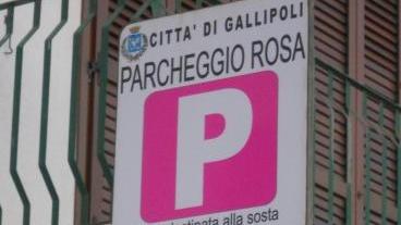 <b>CARTELLO </b>Che segnala il parcheggio rosa riservato alle donne incinte