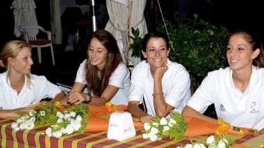 Una cena con le giocatrici biancorosse