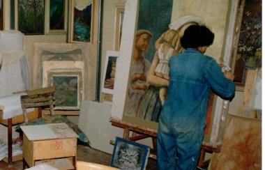 La scuola-laboratorio di restauro e affresco a Vainella 