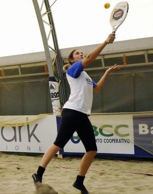 Un giocatore di tennis 