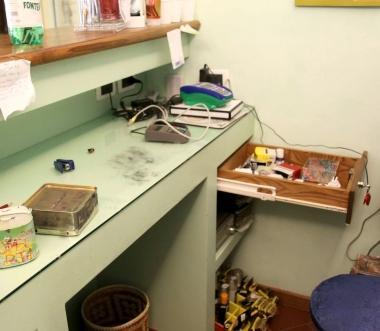 La consolle da cui è stato rubato il computer