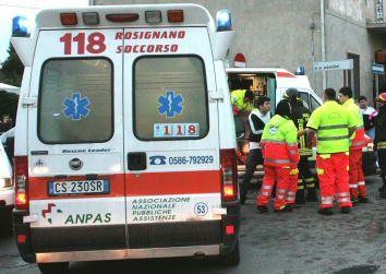 Unambulanza della Pubblica assistenza 