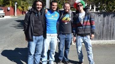 <b>PASSIONE. </b>I quattro livornesi ieri mattina a Nelson